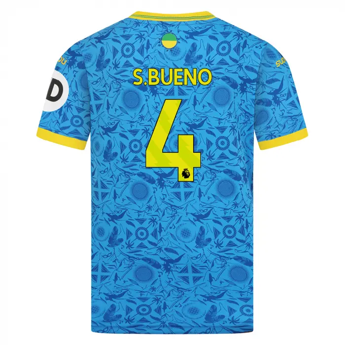 Wolverhampton Wanderers Store | Shop Official 2025-26 Wolves Third Shirt – Junior S.BUENO 4 Wolves Gear
